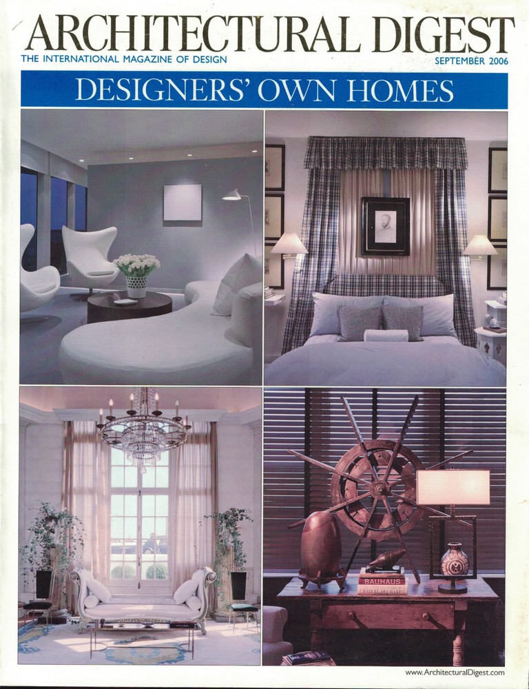 Architectural Digest September 2006 Designers' Own Homes