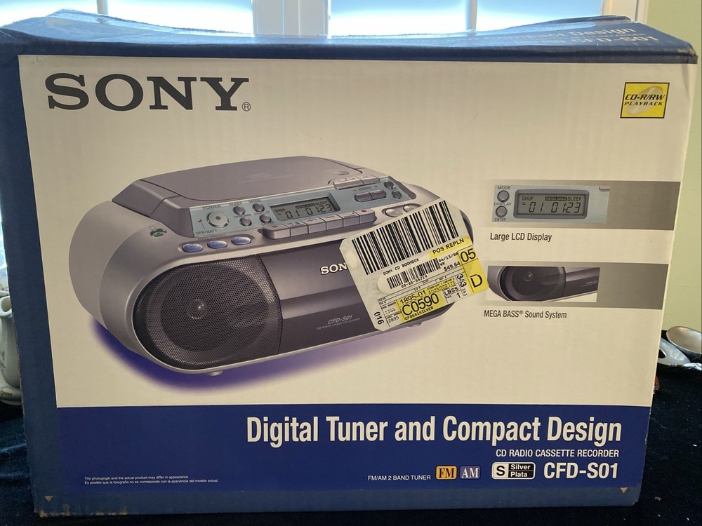 Sony CFD-S01 CD/Radio/Cassette Boombox