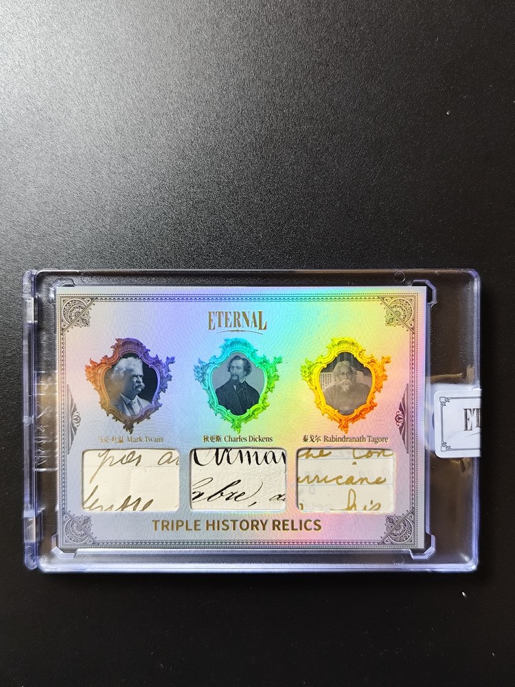 Twain Dickens Tagore 2024 Eternal Cuts Celebrities 46/50 Triple History Relic PN