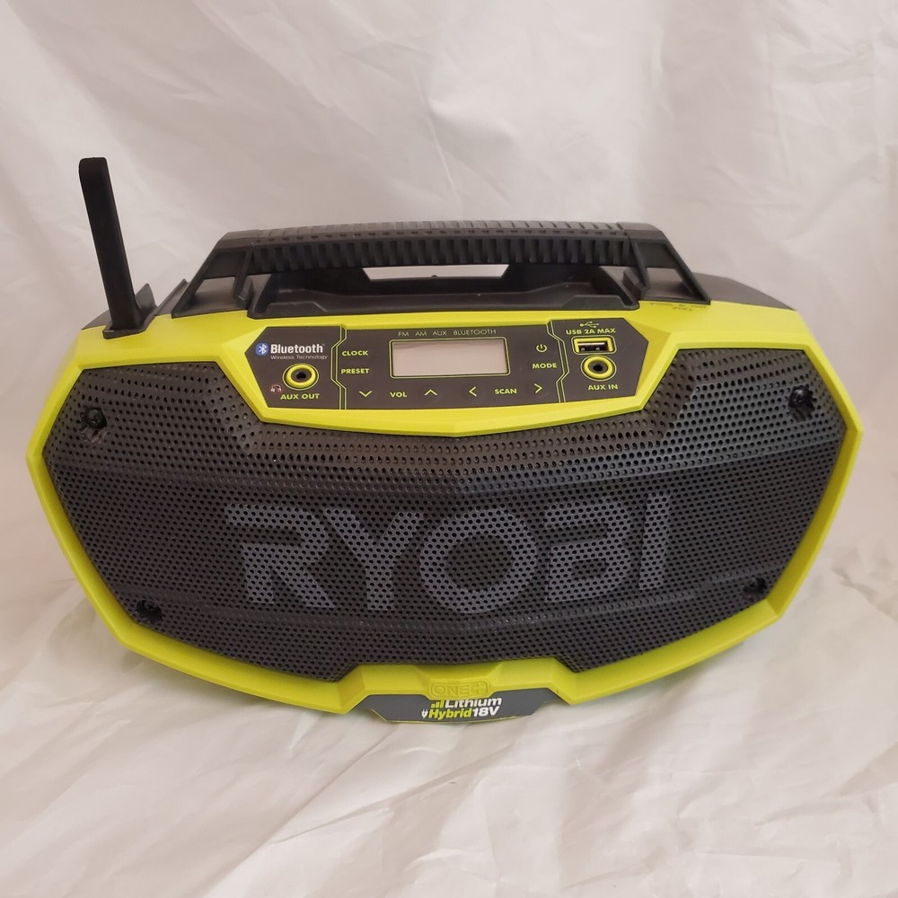 Ryobi P746ID Wireless Bluetooth Stereo/Radio One + Plus 18V Tool Only AM FM Aux