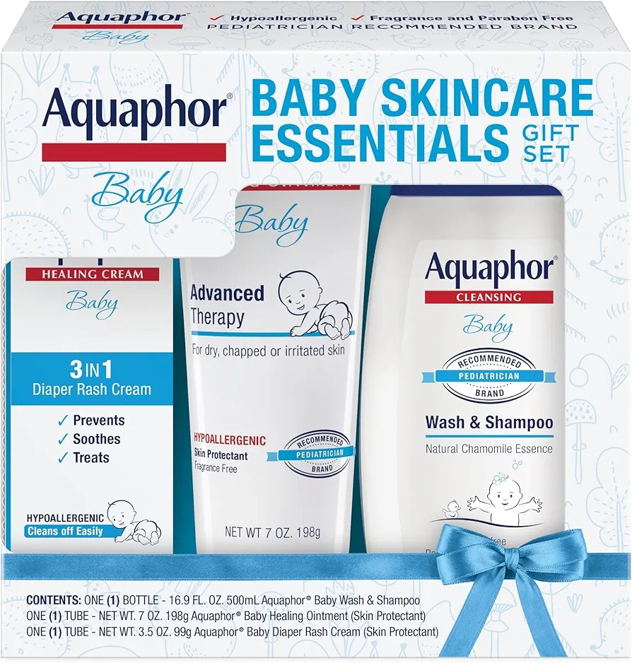 Aquaphor Baby Skincare Essentials 3-Piece Gift Set with Healing Ointment