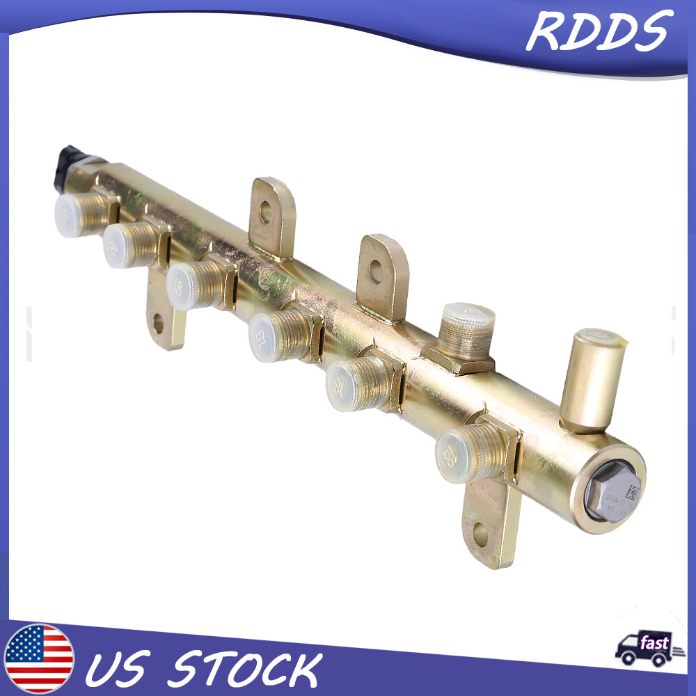 Car Fuel Rail With Sensor Fit For 2007-2012 Dodge Ram 6.7L Cummins Diesel