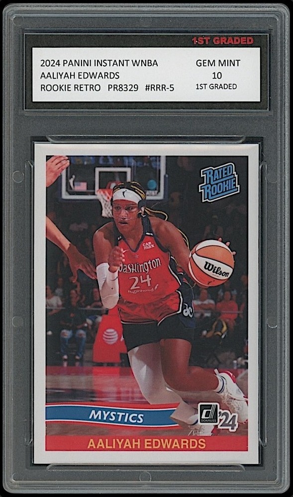 Aaliyah Edwards 2024 Panini Instant WNBA Rookie Card PSA 10 Graded-image
