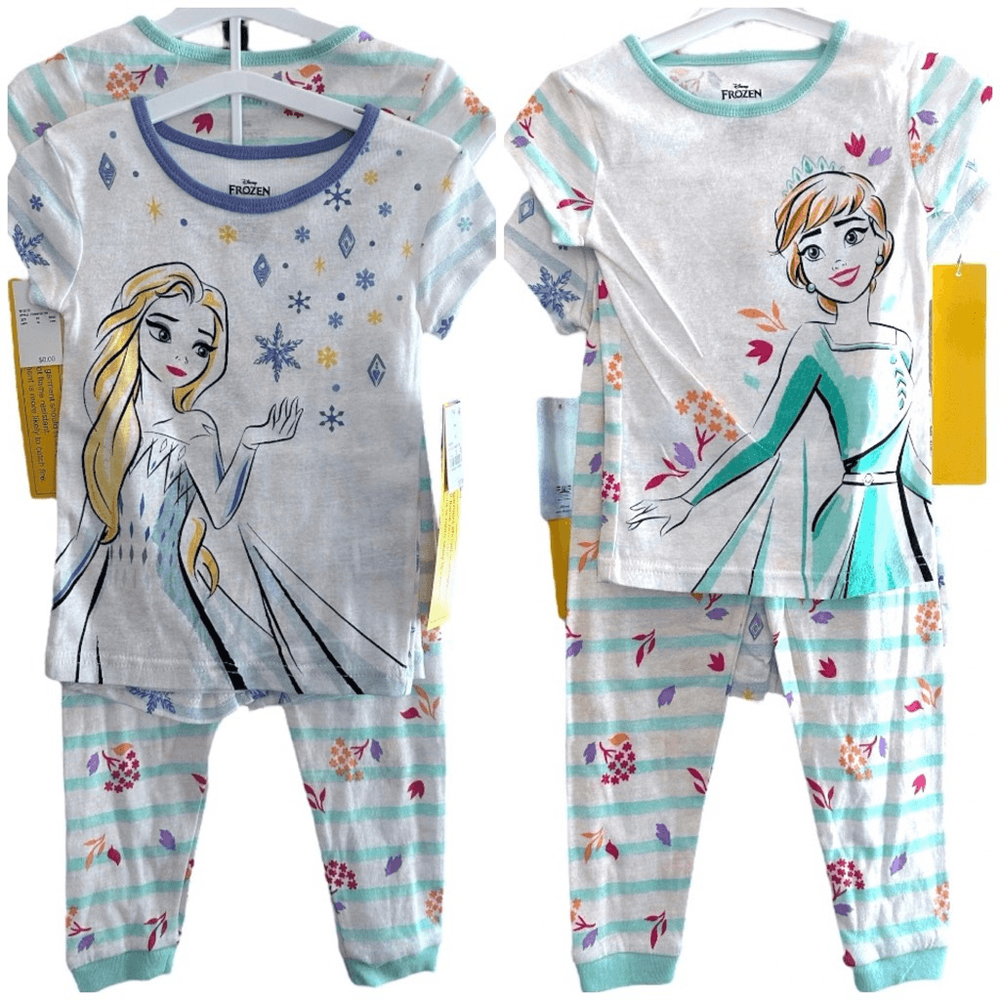 Disney Frozen 4 Piece Pajama Set Size 4T