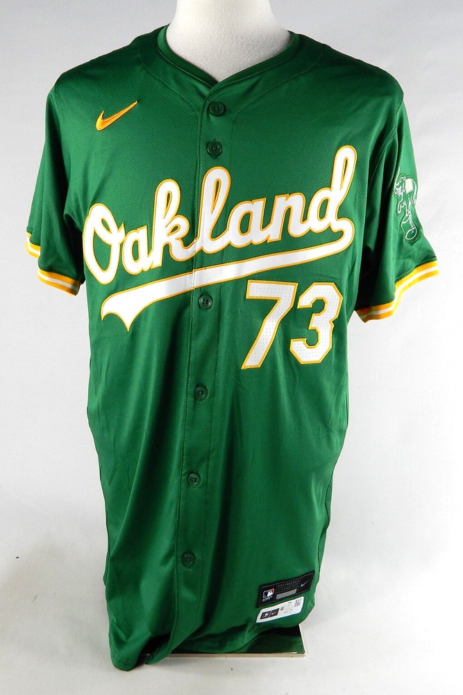 2024 Oakland Athletics Daniel Susac #73 Game Issued Pos Used Kelly Green Jersey