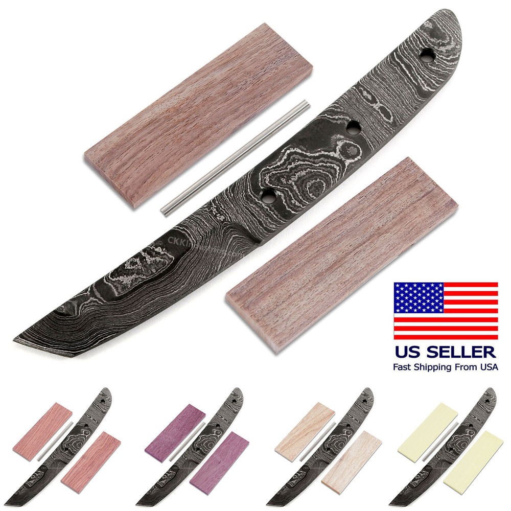 Damascus Knife Making Kit - Bushido & Bushido XL - (9 Handle Options) - DIY Kit