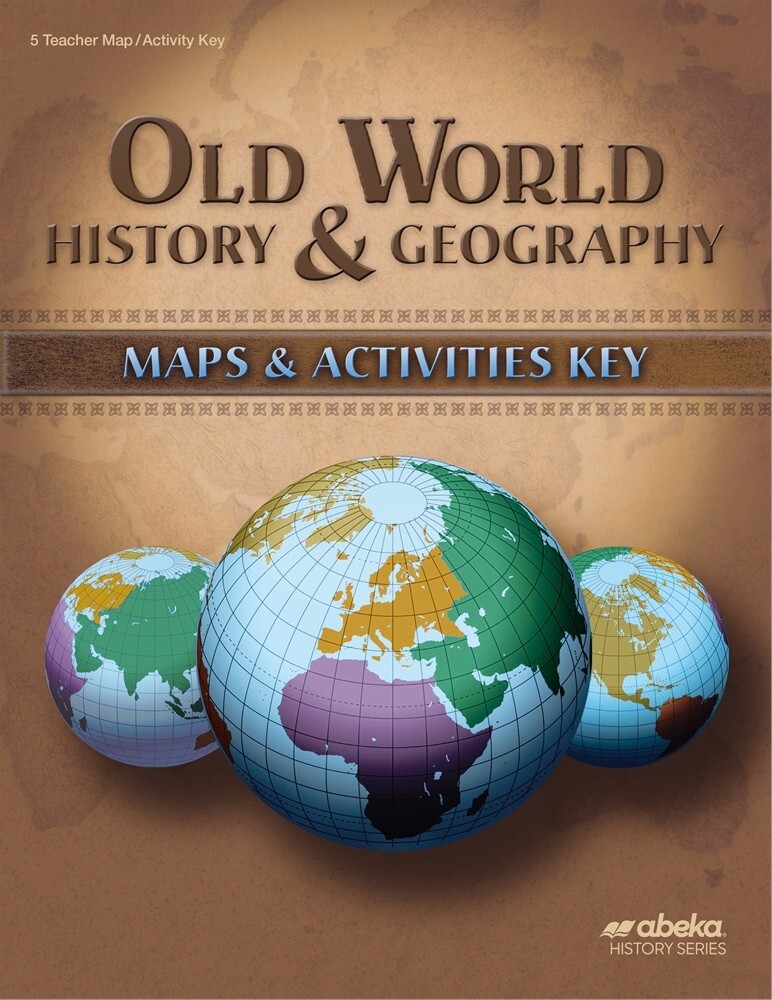 ABEKA Grade 5 Old World History Geography TEACHER Map Activities Key-image