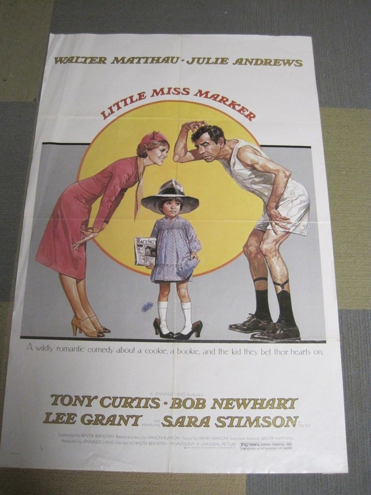 Little Miss Marker  Original 27 x 41 Movie Poster Walter Matthau