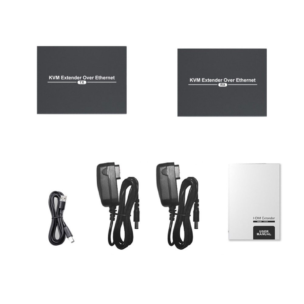 New 150M HDMI KVM Extender over IP Cat5e/6 with USB Mouse Keyboard Support