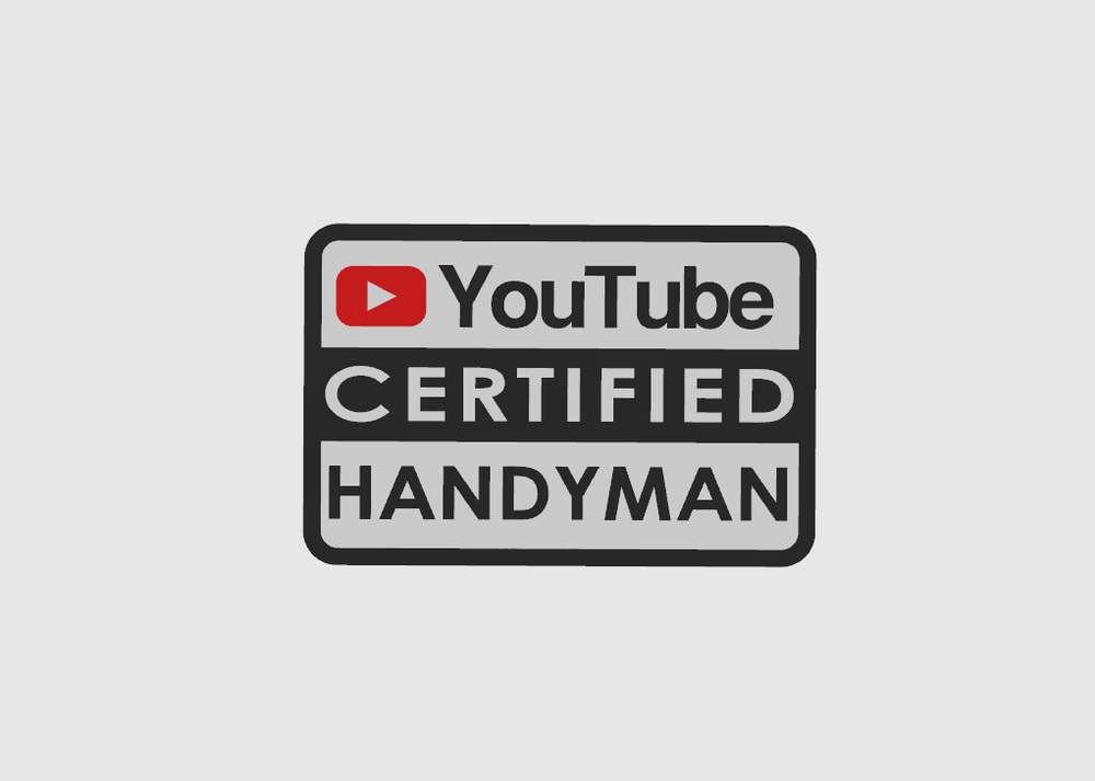 Youtube Certified Handyman Magnetic Novelty Tool Box Badge 3D Printed Magnet