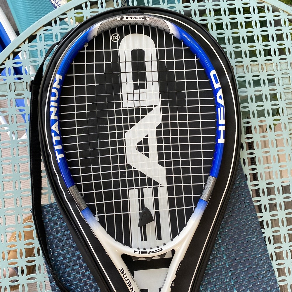 Head Ti.S1 Supreme Titanium Tennis Racket 4 1/4 Grip With Cover