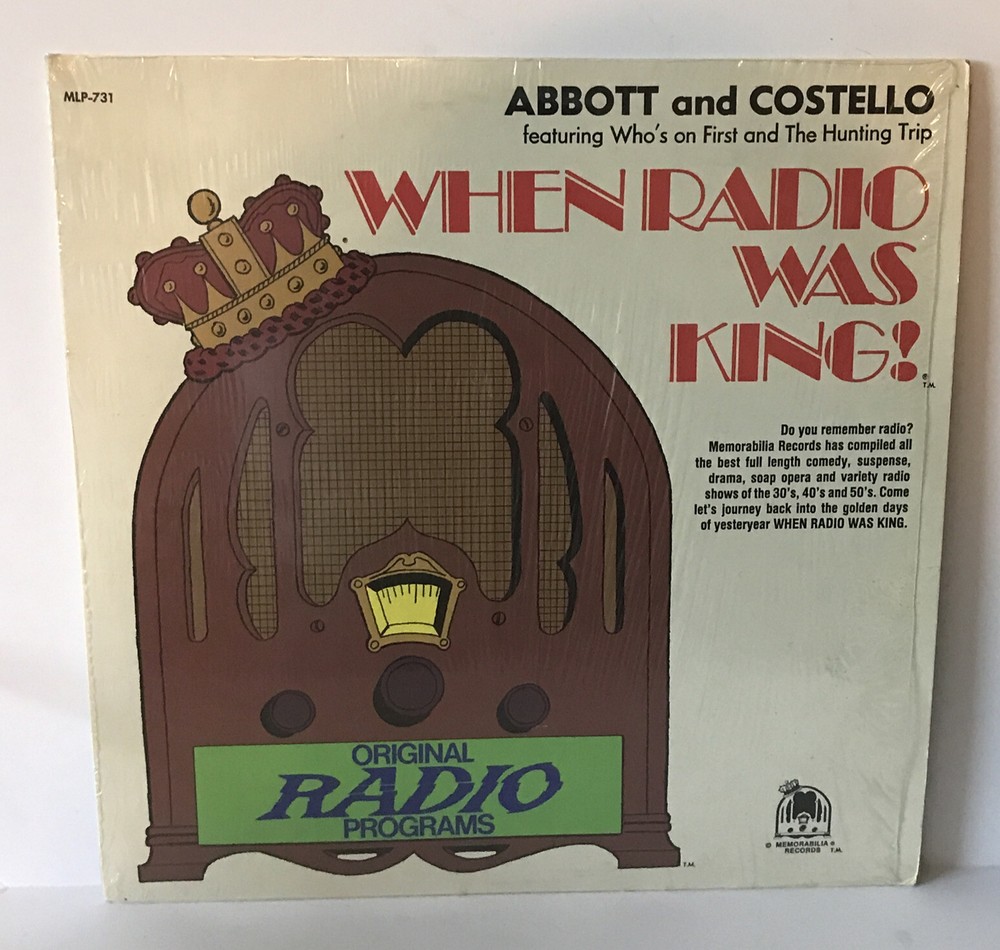 Abbott & Costello When Radio Was King Vinyl LP Who's On First The Hunting Trip-image