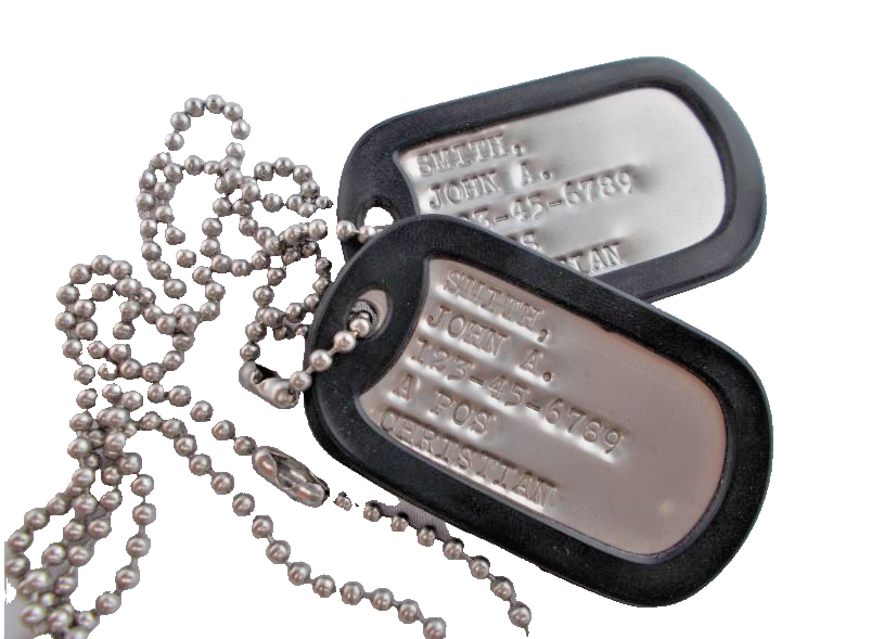 Real Standard Military Dog Tags Dogtags Made Just For U
