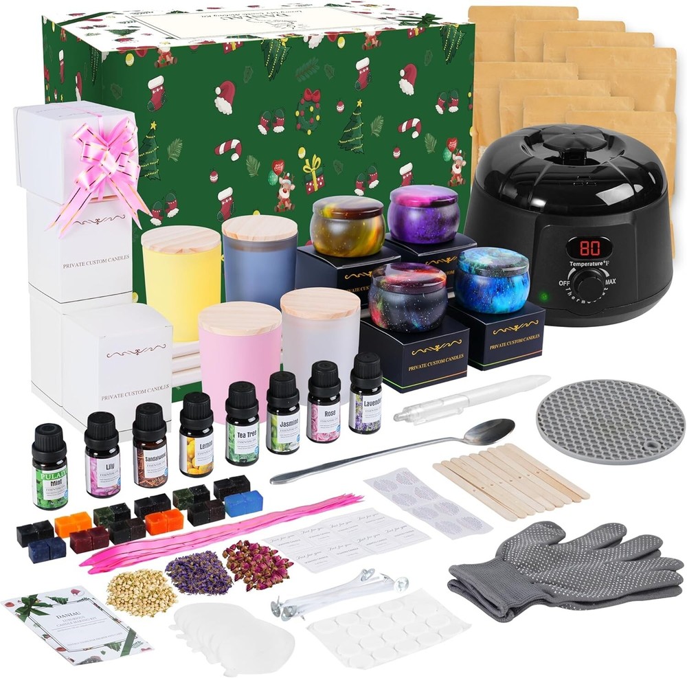 DIY Candle Supply Starter Kit - LED Wax Melt Warmer & Unique Accessories