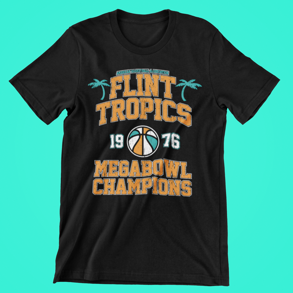 Flint Tropics ABA Champions Will Ferrell Jackie Moon Premium T-Shirt-image