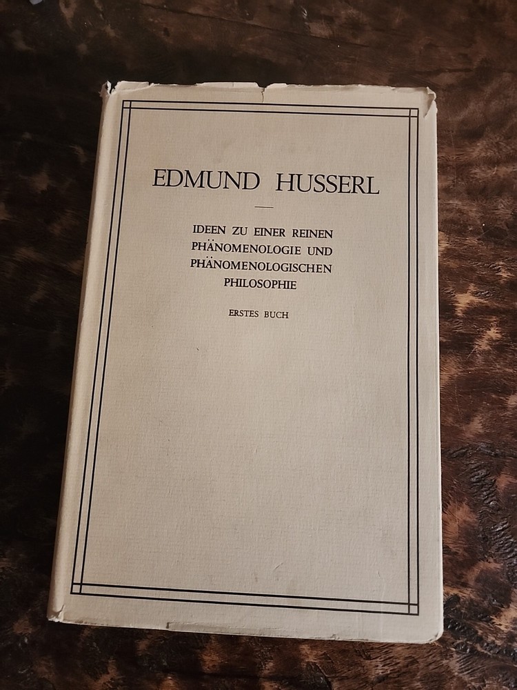 Edmund Husserl Ideen Zu Einer Reinen Phanomenologie 1950