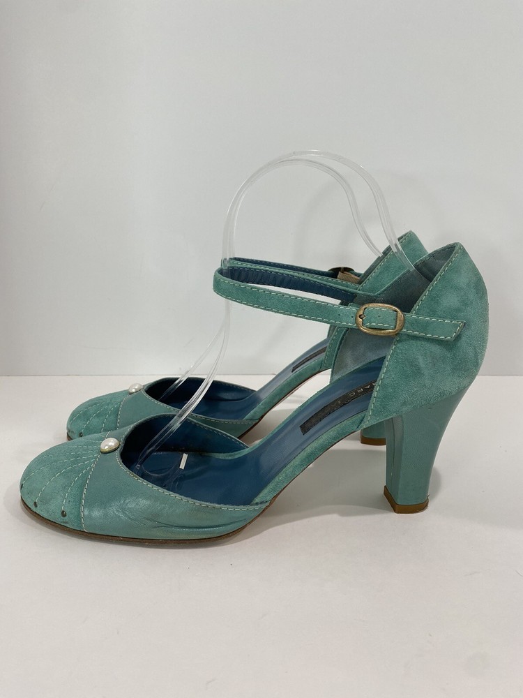 Marc jacobs heels Size 9M Turquoise Color