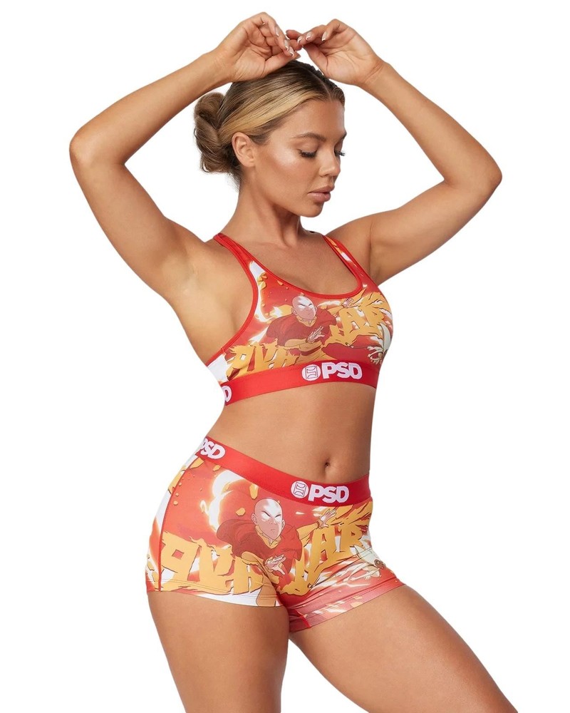 PSD Womens AANG and MOMO Boyshorts Red-image