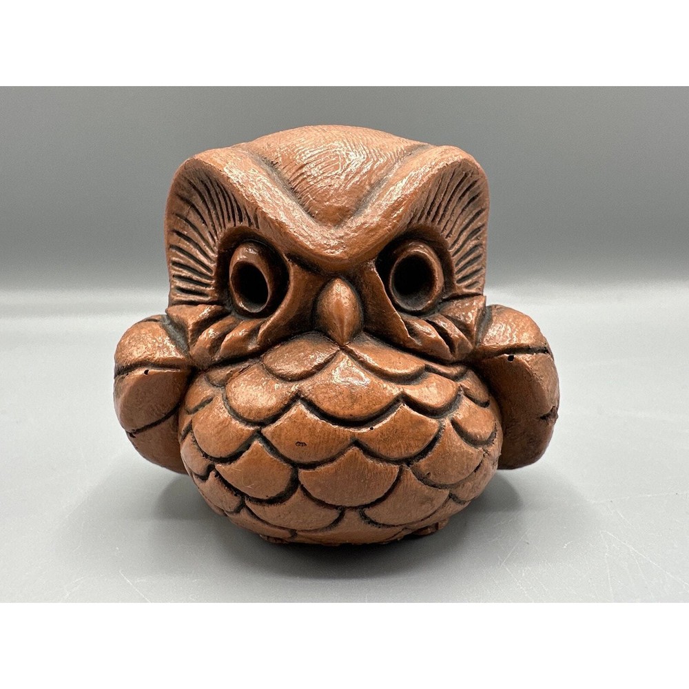 Vintage Abby Press Resin Owl Figurine 1979-image