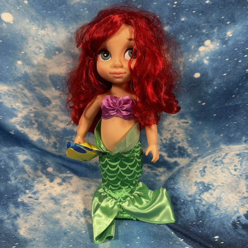 Disney Princess Doll Toddler 15” 40cm Animators Ariel Little Mermaid