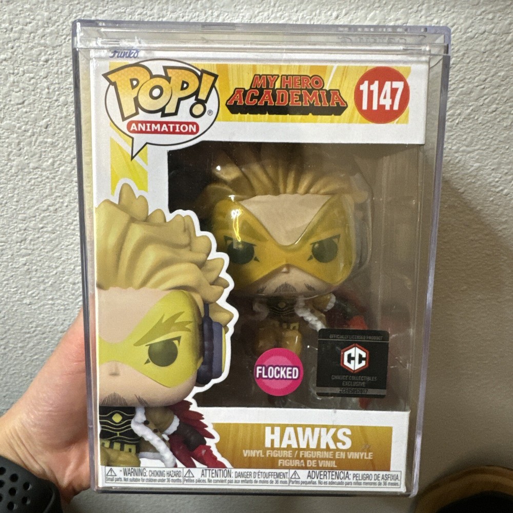 Funko Pop! My Hero Academia Hawks Flocked #1147 Chalice Collectibles Exclusive