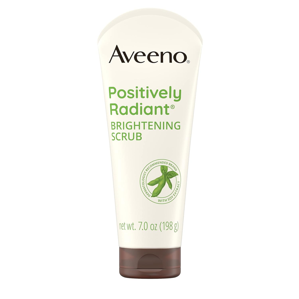 Aveeno Radiant Exfoliating Facial Scrub for Bright, Moisturized Skin Daily
