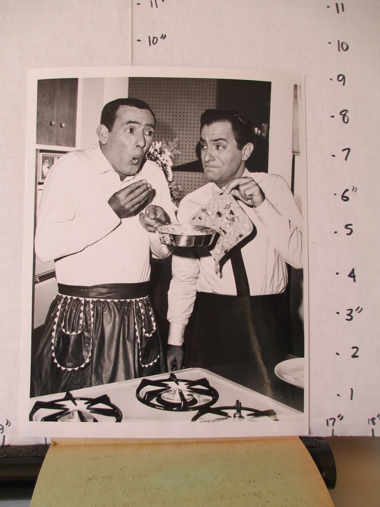 NBC 1964 Joey Bishop Show photo with Corbett Monica cooking eggs on stove