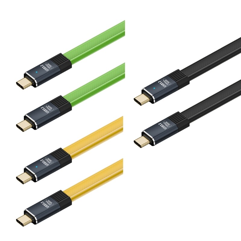 High-Speed USB 3.2 Type-C Cable 20Gbps 8K60Hz OTG Flexible