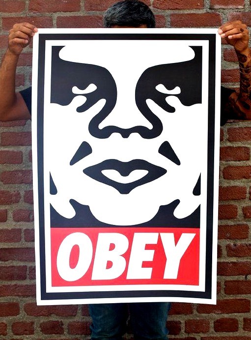 Shepard Fairey OBEY ICON Print Poster Obey ANDRE SIGNED Giant 24x36 Ships 2 Day
