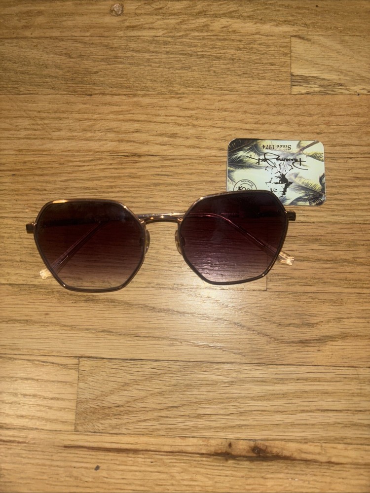 Panama Jack 59265FGX650 Gold Sunglasses with Purple Gradient Lens 100% UVA Protection