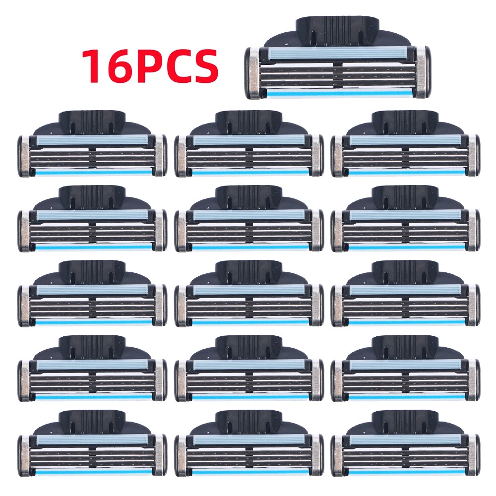 16Pcs MACH 3 Men's Razor Blades Refill Replacement Comfortable Shave Trimmer US