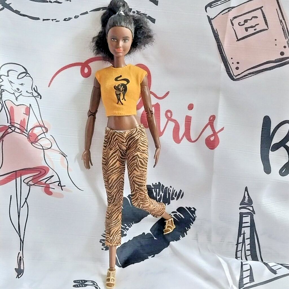 Mattel Barbie Made-to-Move Fashionistas Doll 11.5in Restyled Articulated Figure-image