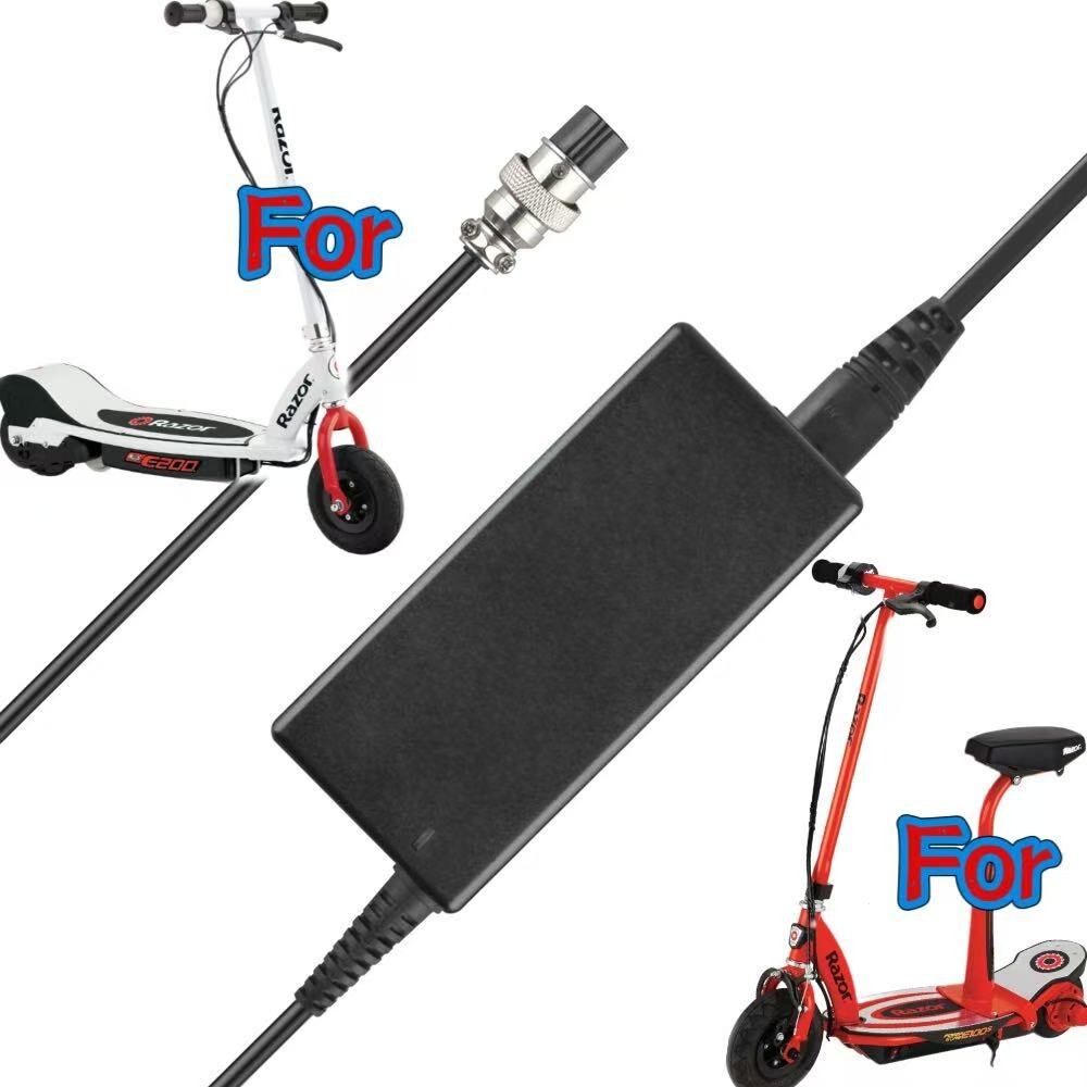 24V 2A Power Adapter for Razor E100S E200 Electric Scooter Charger