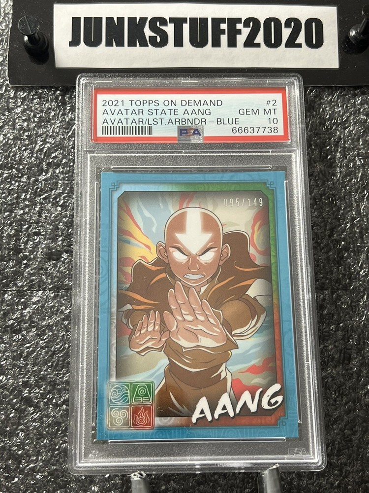 2021 Topps AANG #2 Blue /149  PSA 10 Avatar The Last Airbender on demand SP-image