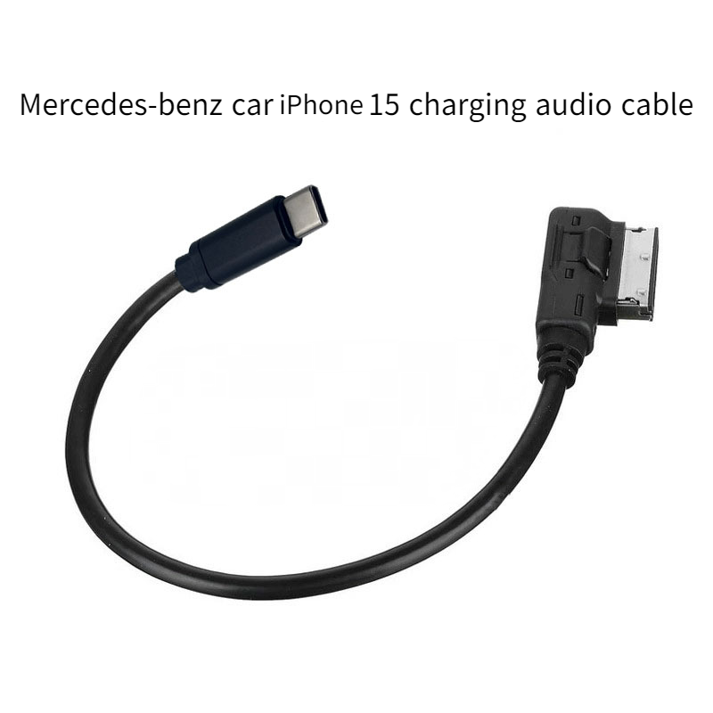 Mercedes-Benz USB-C AMI MMI MDI Aux Adapter for iPhone 15-image