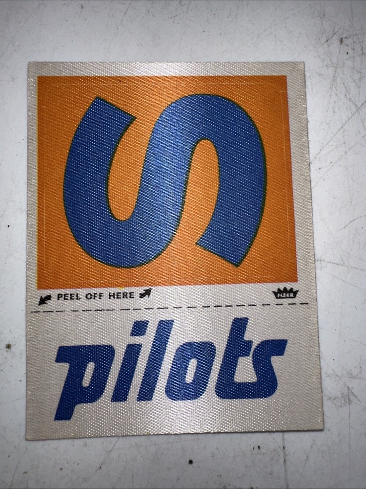 Fleer Cloth Seattle Pilots Baseball Team Sticker