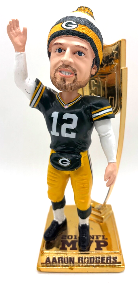 Aaron Rodgers 2012 MVP Gold LE Bobblehead Green Bay Packers 76/500-image