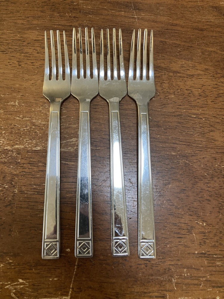 ABCO ALASKA AIR Stainless 4 Forks!     FREE SHIPPING-image