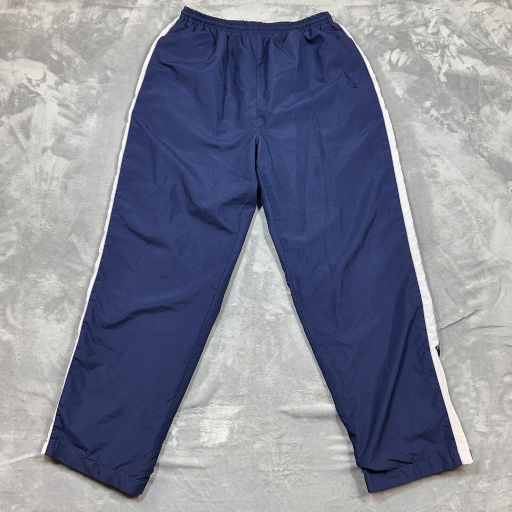 Champion Track Pants Mens Large Blue Authentic Athletic Activewear Jogger Y2K