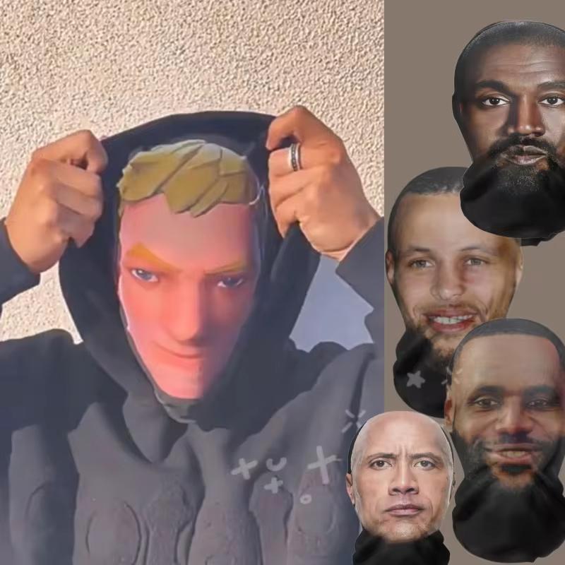 Cosplay Headwear Hiphop Fashion Balaclava 3d Printed Mask Elastic Mesh Full Face