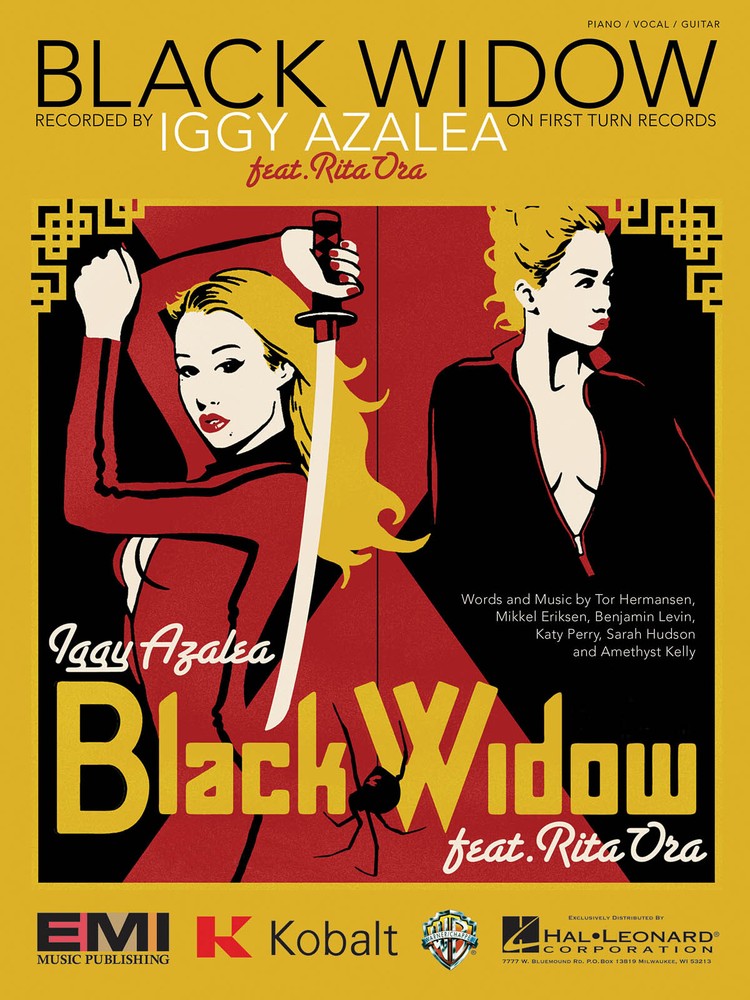 Black Widow Song by Rita Ora Piano Vocal Sheet Music Guitar Chords Lyrics
