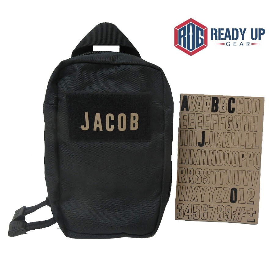 ABC Letter Hook & Loop Patch Set for Tactical Bags and Gear-image