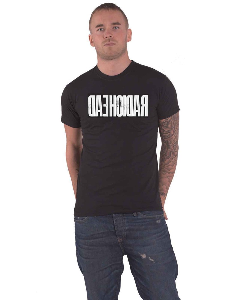 Radiohead T Shirt Daehoidar Band Logo new Official Mens Black