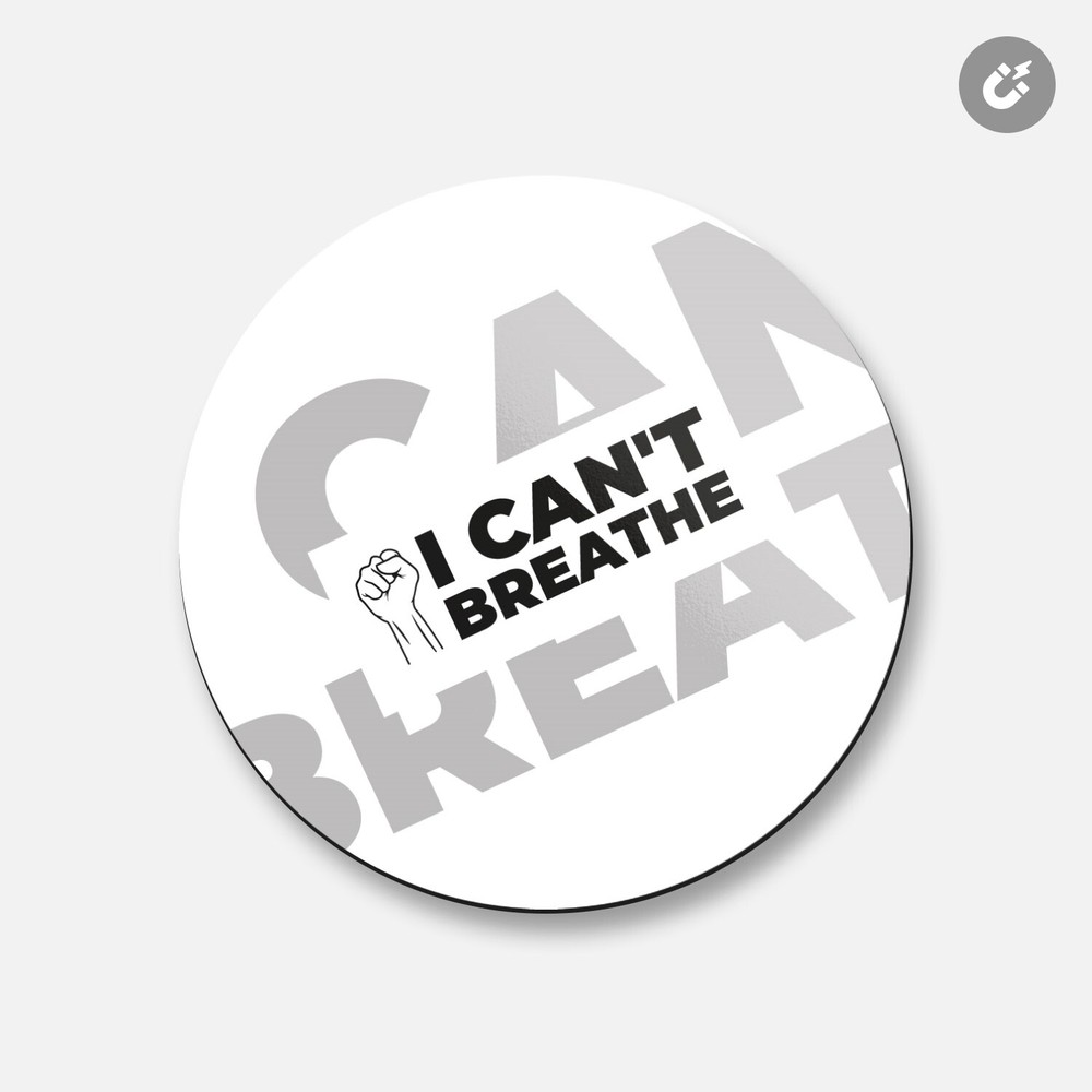 George Floyd Black Lives Matter | 4'' X 4'' Round Decorative Magnet