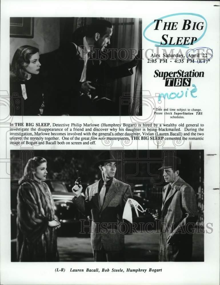 1990 Press Photo Actor Humphrey Bogart, co-stars in 