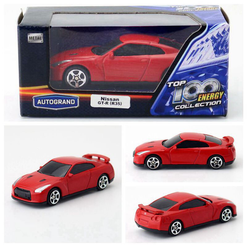 1/64 Nissan GT-R (R35) Model Car Diecast Toy Cars for Kids Men Collection Red