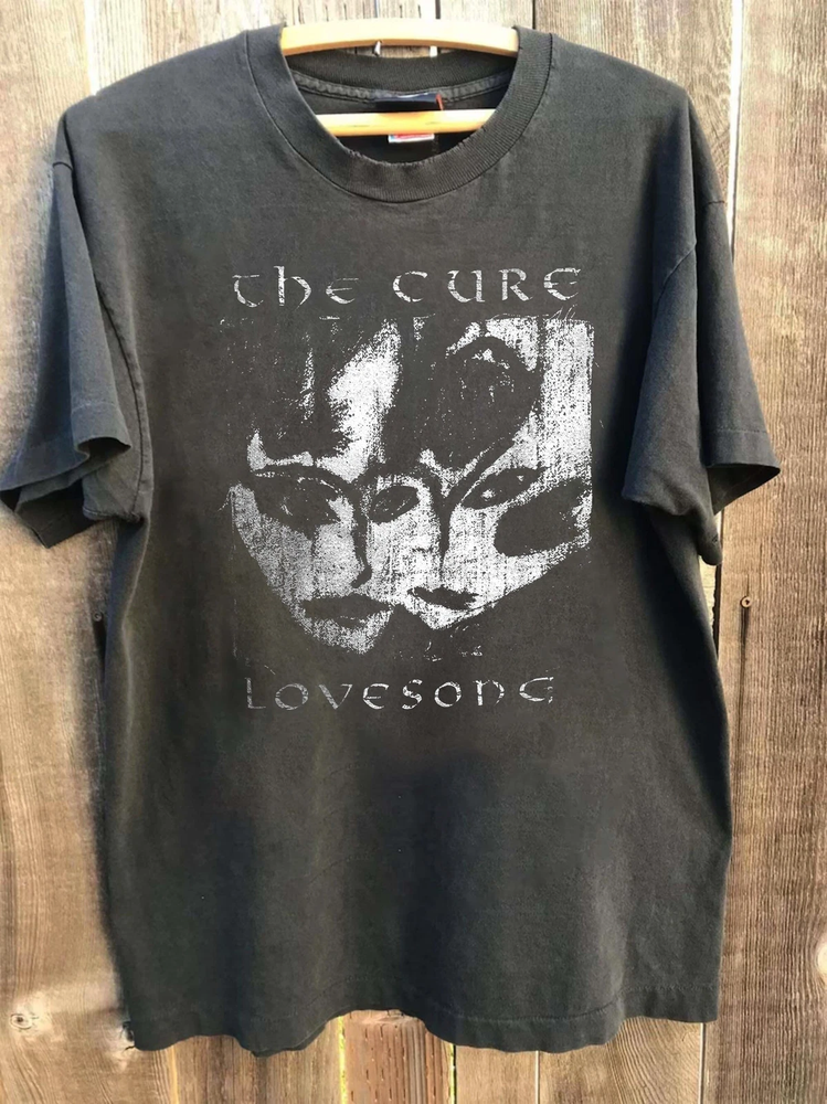 The Cure Band 90s Shirt, the Cure Love Song Album Charcoal Unisex T shirt