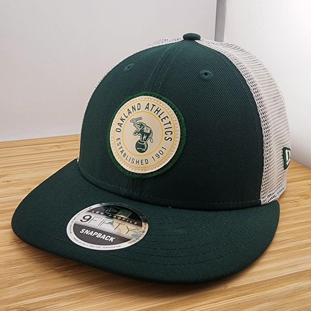Oakland Athletics Trucker Hat, Forest Green & Patch, New Era 9FIFTY, Snapback