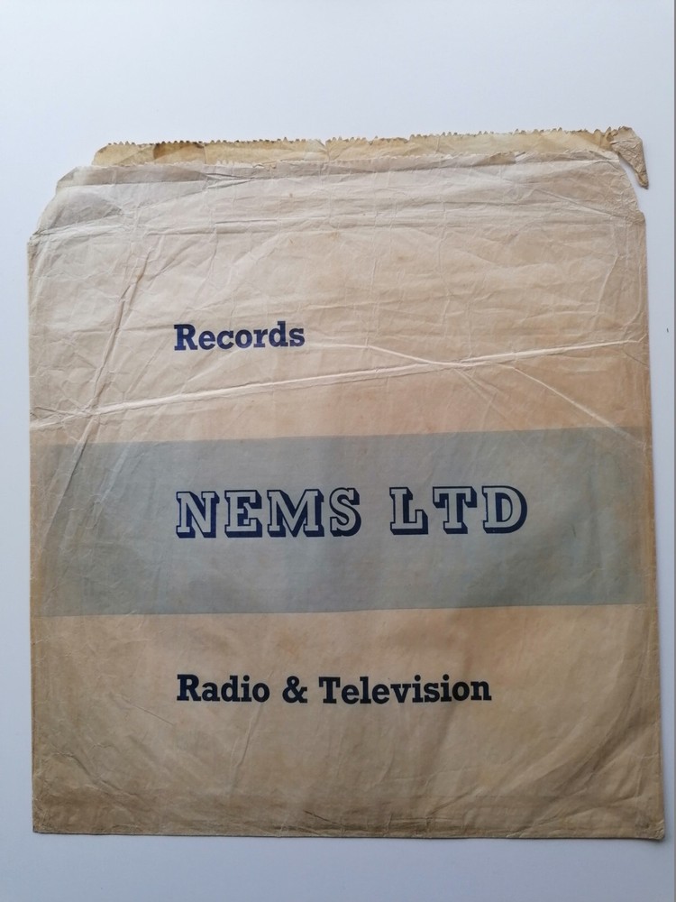 The Beatles NEMS Liverpool LP Bag from Brian Epstein's Record Shop