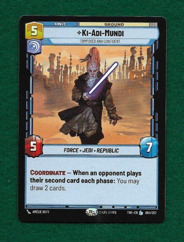 STAR WARS UNLIMITED KI-ADI-MUNDI #64 TWILIGHT OF THE REPUBLIC LEGENDARY